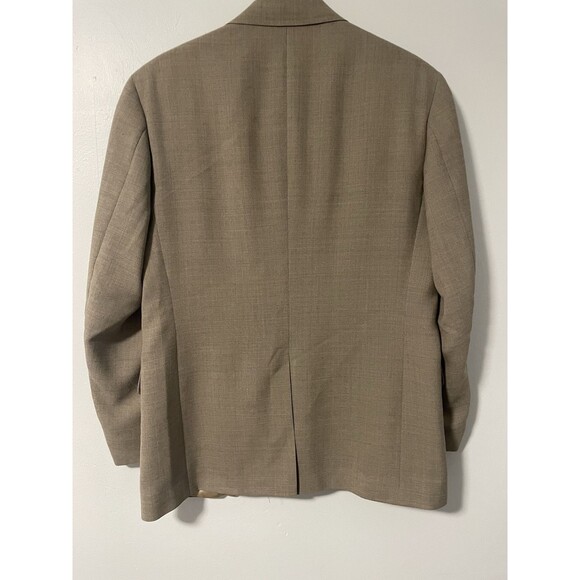 Vintage Palm Beach Men's Blazer Sport Coat Tan Brown Taupe 42R Brass‎ Buttons - Picture 5 of 12